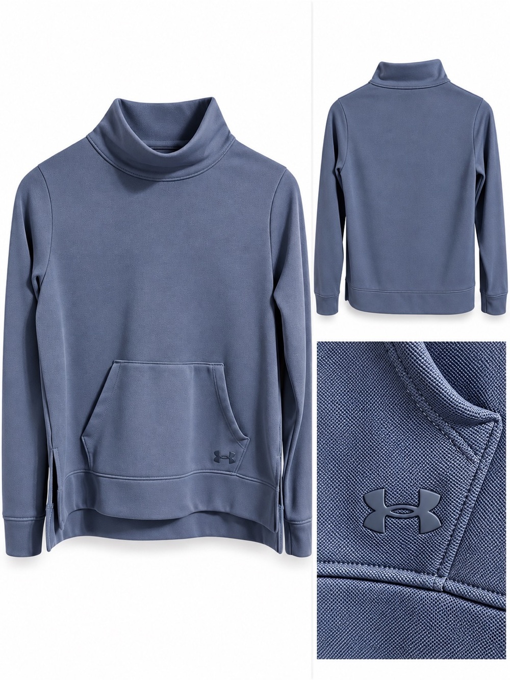 Under Armour Women's Fleece Mirage Mock sweatshirt Medium - Picture 4 of 5